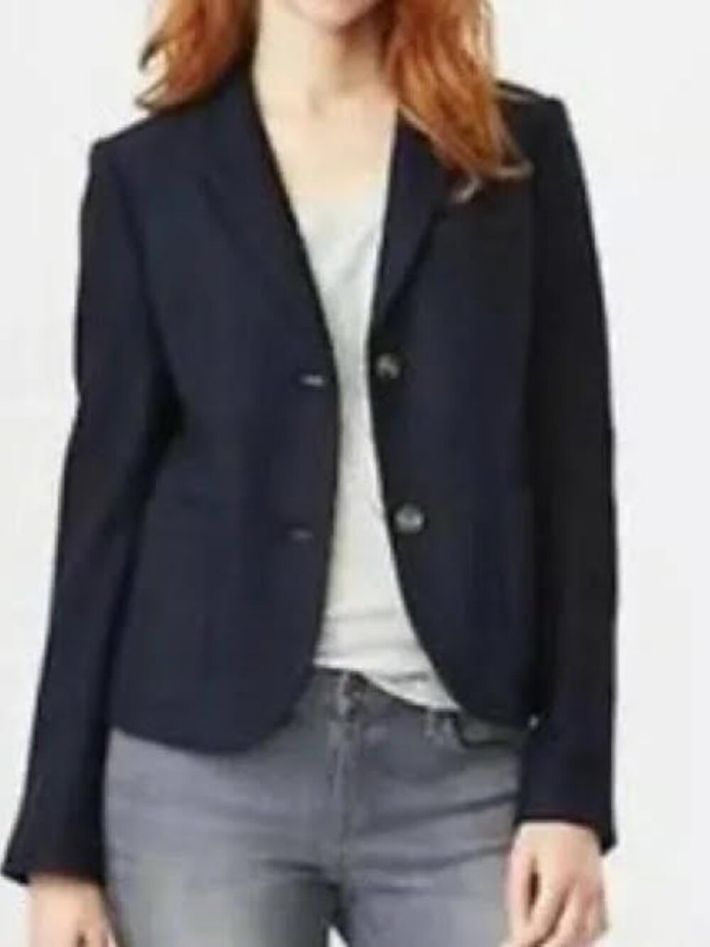 Gap Navy Two-Button Fitted Blazer Women’s Size 18